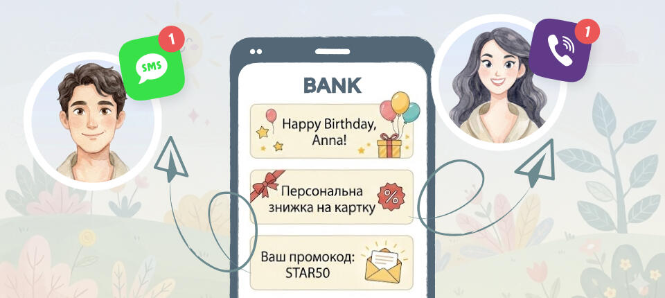 Персонализированные SMS-поздравления, акции и спецпредложения для ценных клиентов банка