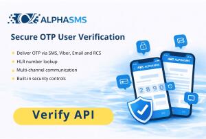 AlphaSMS Verify API - безопасная верификация пользователей через OTP