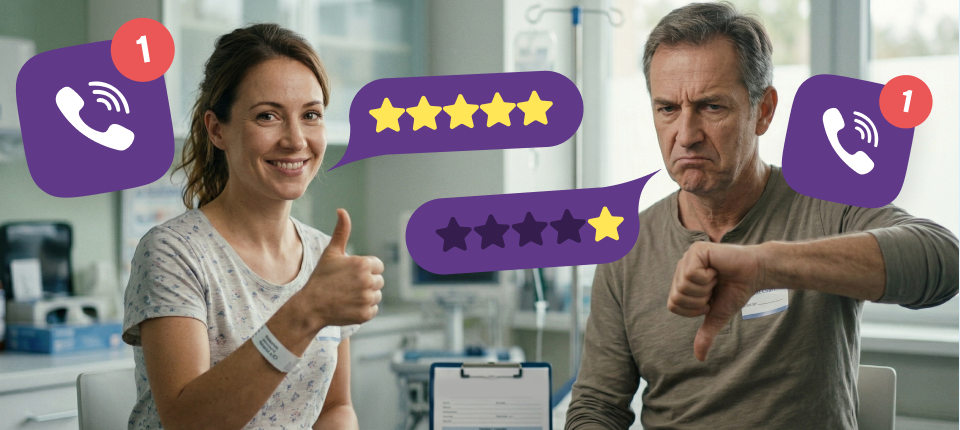 Думка пацієнта в один клік: як працюють SMS і Viber-опитування для клінік